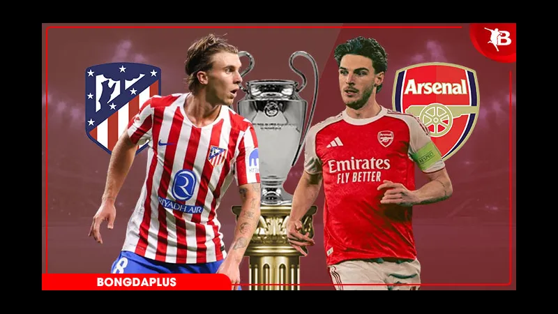 Cầu thủ Atletico Madrid và Arsenal đối đầu gay cấn trên sân cỏ